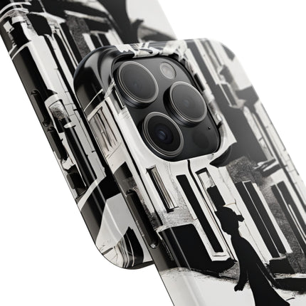 VINTAGE CITY CAT ALLEY WAY Phone Case