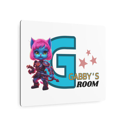 CUSTOM Warrior Cat PERSONALIZED Girls Child Bedroom Metal Art Sign (ADD NAME)