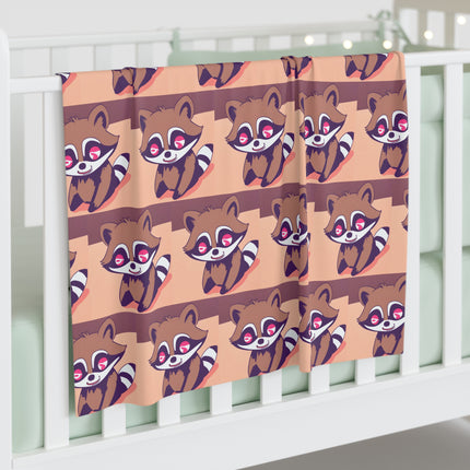 Animal Baby Swaddler, Cute Anime Raccoon Changing Blanket, Boys Baby Shower Gift, Colorful Flowing Water Cartoon Infant Cover