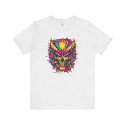 GRINNING MASKED SKULL Graffiti T-Shirt - Urban Street Art Skull Tee