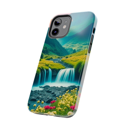 FLOWER CASCADE MOUNTAINS Phone Case