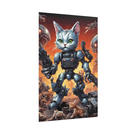 Cool Kids Poster, MECHANIMAL CLASH BATTLERS, Kitten Force, Cat Poster, Kitten Poster, Child's Bedroom Poster, Kids Wall Decor