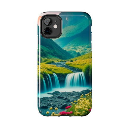 FLOWER CASCADE MOUNTAINS Phone Case