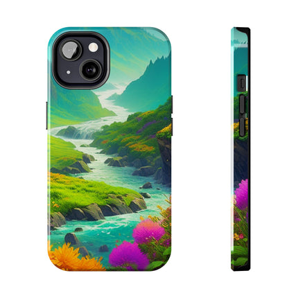 RIVER SPRING FLOWER VALLEY Phone Case