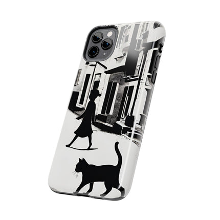 VINTAGE CITY CAT ALLEY WAY Phone Case