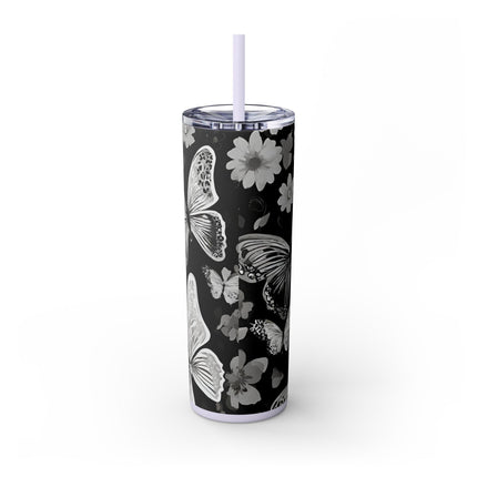FLOWERS AND BUTTERFLIES Tumbler - Fitness Exercise Gym Workout Drink Holder