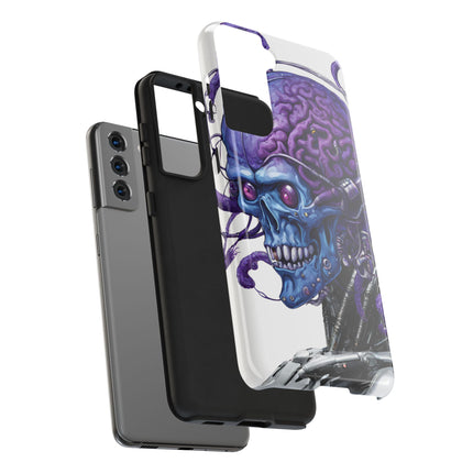 BLUE ALIEN SKULL Phone Case