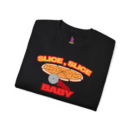 SLICE SLICE BABY Funny Pizza and Music Lover T-Shirt