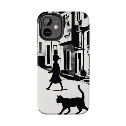 VINTAGE CITY CAT ALLEY WAY Phone Case