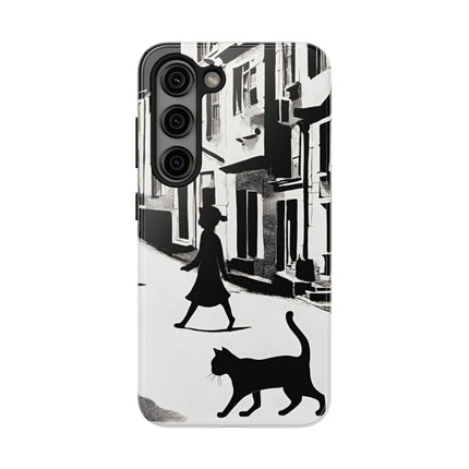 VINTAGE CITY CAT ALLEY WAY Phone Case
