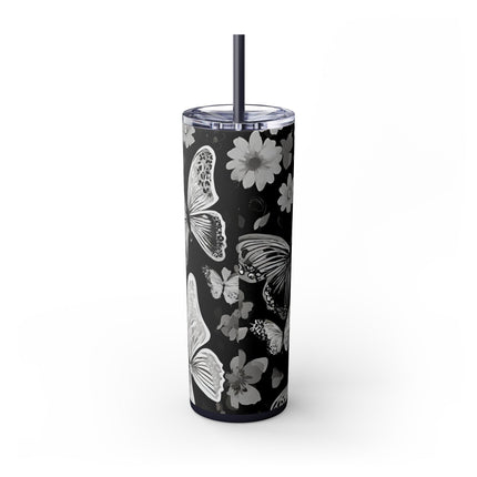 FLOWERS AND BUTTERFLIES Tumbler - Fitness Exercise Gym Workout Drink Holder
