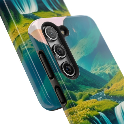 FLOWER CASCADE MOUNTAINS Phone Case