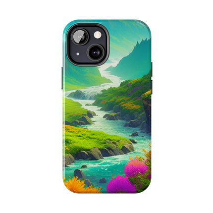 RIVER SPRING FLOWER VALLEY Phone Case