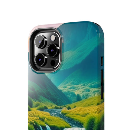 FLOWER CASCADE MOUNTAINS Phone Case