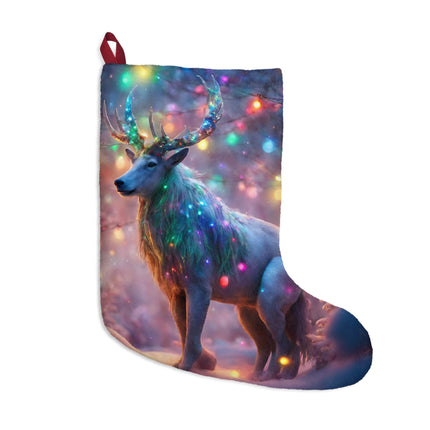 Mythical Beasts Christmas Stockings, Kids Adults Mystical Lights Stockings, Festive Fantasy Lovers Gift, Snow Creatures Holiday Winterland