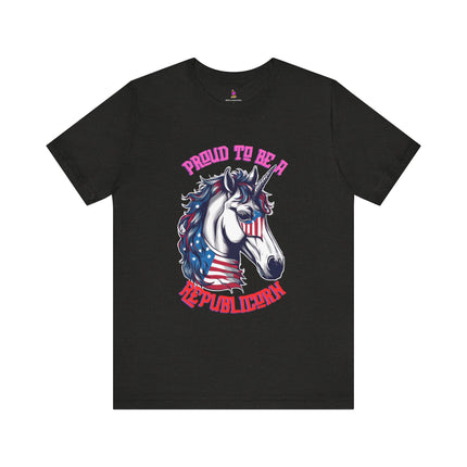 PROUD TO BE A REPUBLICORN T-Shirt - Funny Republican Unicorn Patriotic Tee
