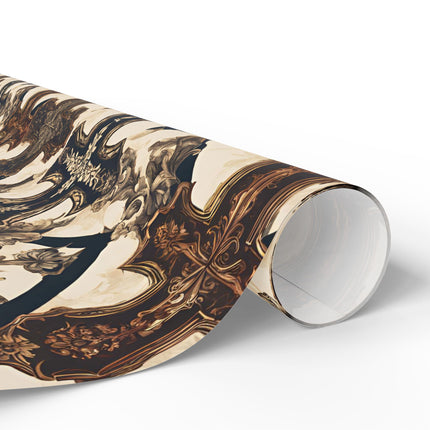 Beautiful Wrapping Paper, Cross Gift Wrap, Christmas Holiday Paper, Religious Gift Wrap, Gothic Wrapping Paper