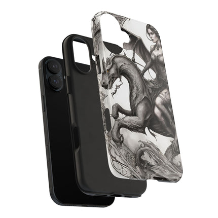 DRAGON AND MORPHING REPTILIAN BEAUTY Phone Case