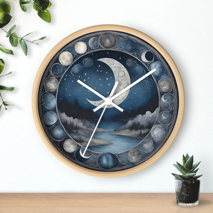 MOON PHASES Wall Clock