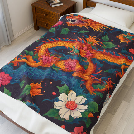 JAPANESE DRAGON FLOWER Blanket