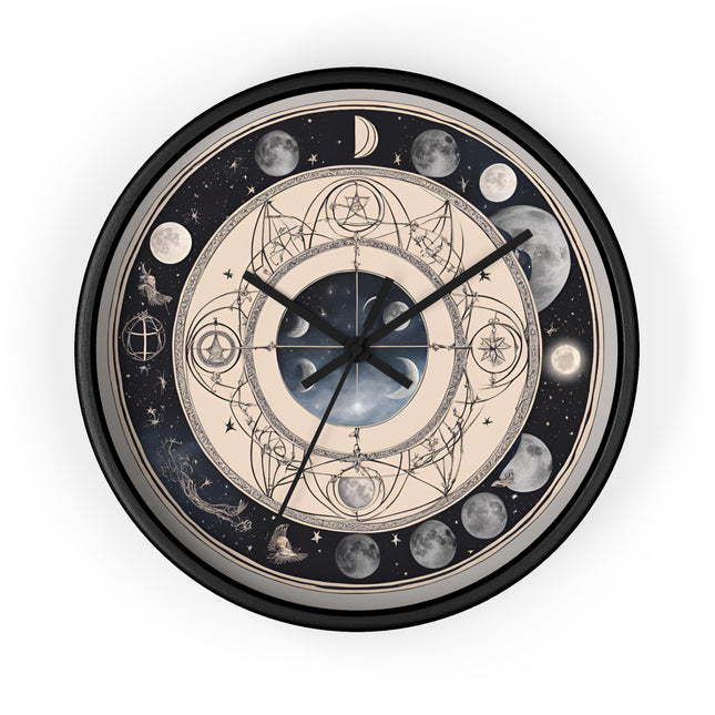LUNAR MOON PHASES Wall Clock