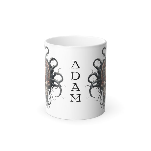 PERSONALIZED Evil Alien Skull Coffee Mug | Tentacle Robotic Cyborg Brain Cup | Gift For Him | Video Game Inspired Mug | Gift For Her