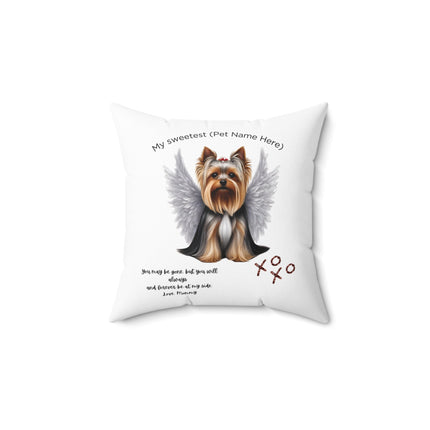 PERSONALIZED PET MEMORIAL PILLOW, Yorkshire Terrier