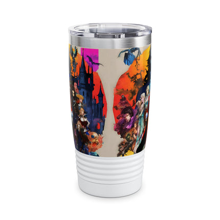 THE FACE OF HIDDEN EVIL OVERSHADOWS THE DUSK - Video Game Inspired Collage Tumbler