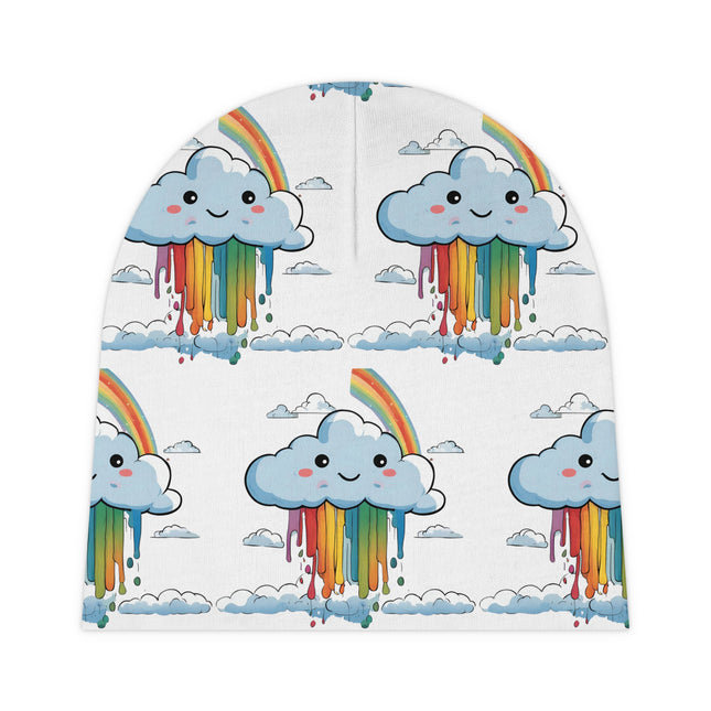 Baby Beanie Cap, Rainbow Clouds Hat, Infant Winter Beanie