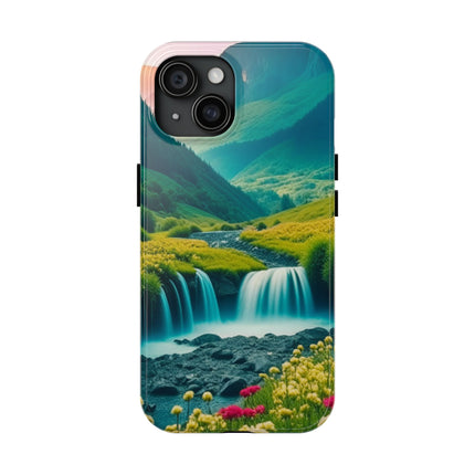 FLOWER CASCADE MOUNTAINS Phone Case