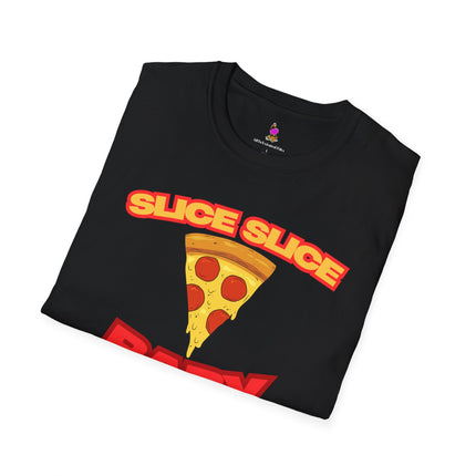 SLICE SLICE BABY Funny Pizza/Music Lover T-Shirt