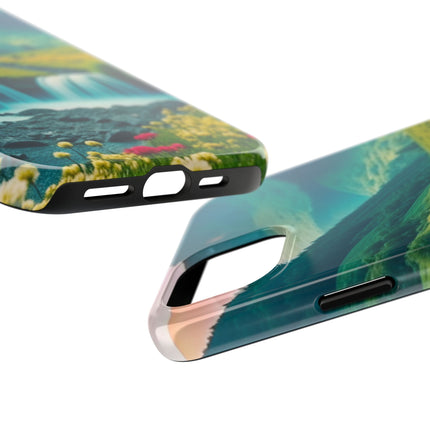 FLOWER CASCADE MOUNTAINS Phone Case