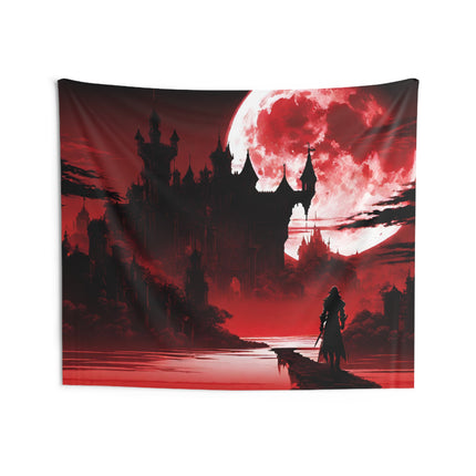OVERLOOKING THE ABYSS OF SOULLESS EVIL Video Game Inspired Wall Tapestry