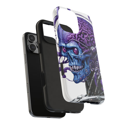 BLUE ALIEN SKULL Phone Case