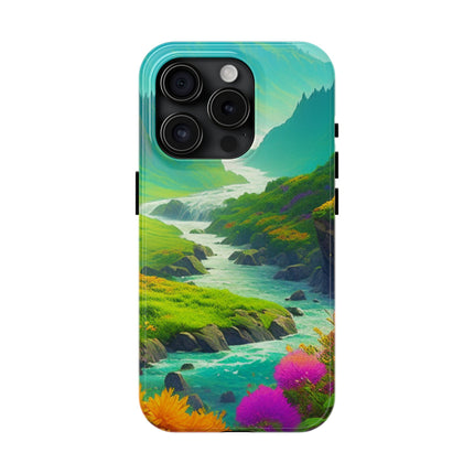 RIVER SPRING FLOWER VALLEY Phone Case
