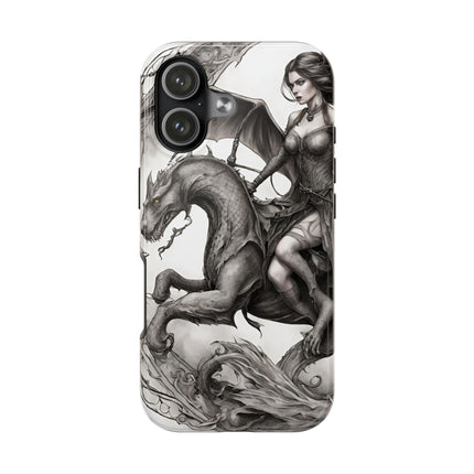 DRAGON AND MORPHING REPTILIAN BEAUTY Phone Case