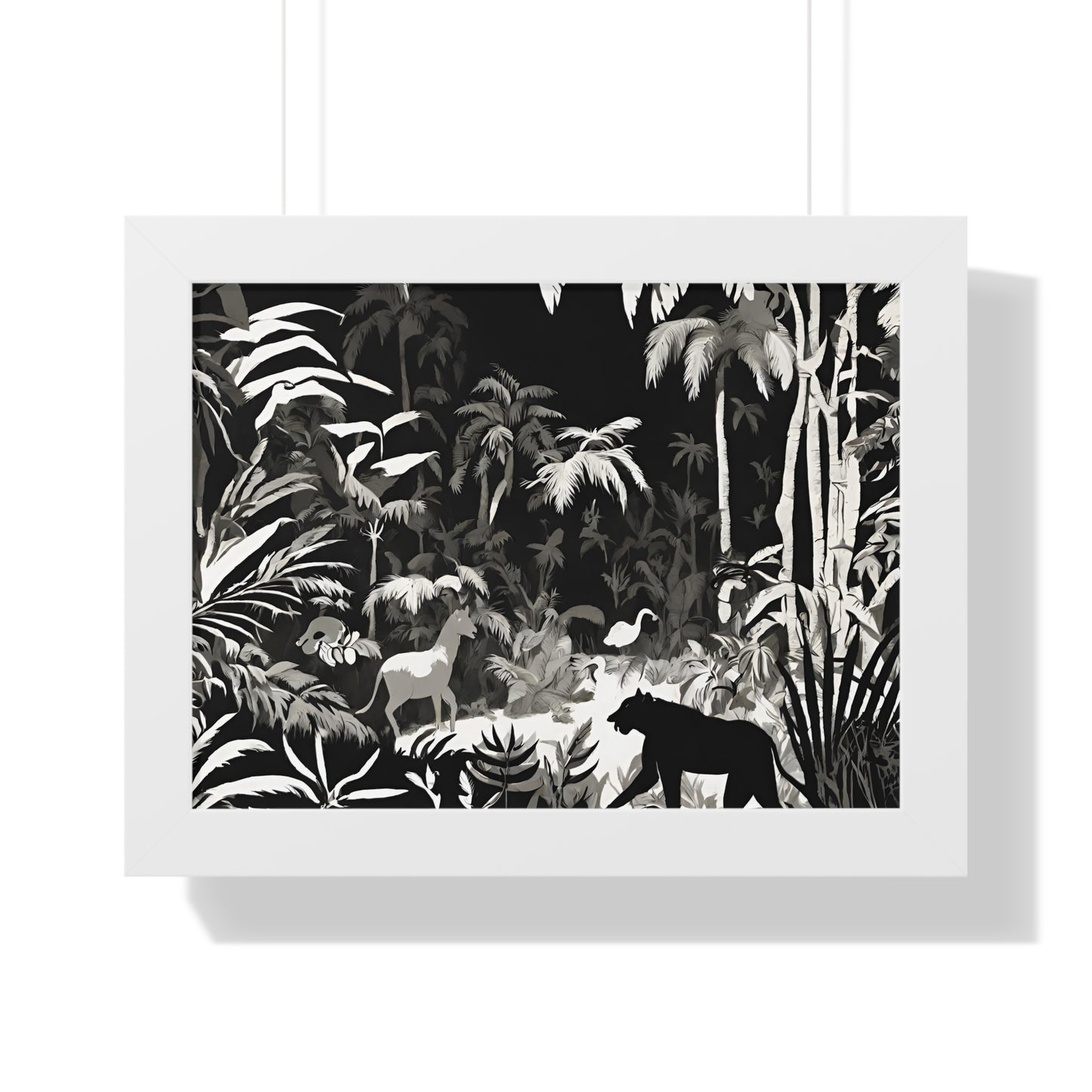 Animal Kingdom Print, Animal Wall Art, Wildlife Picture, Shadow Wall Hanging, Jungle Picture, Living Room Poster, Office Scenery