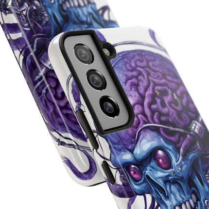BLUE ALIEN SKULL Phone Case