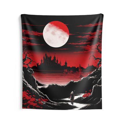 THE PATH OF EMPTINESS IS A PRELUDE TO THE NIGHT Video Game Inspired Art Tapestry