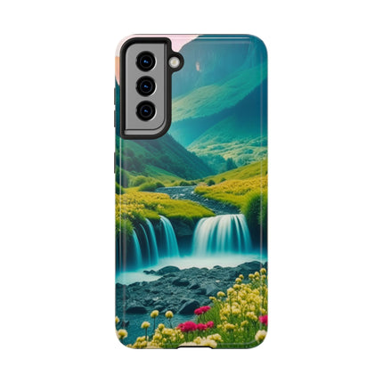 FLOWER CASCADE MOUNTAINS Phone Case
