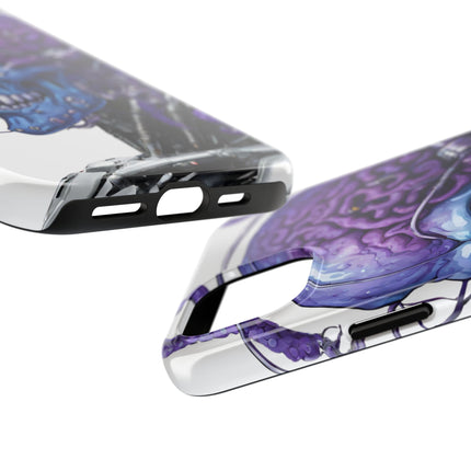 BLUE ALIEN SKULL Phone Case