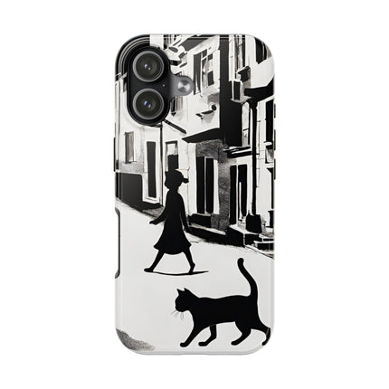 VINTAGE CITY CAT ALLEY WAY Phone Case