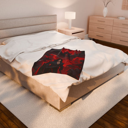 A FORCE OF FATE AGAINST ABSOLUTE EVIL - Video Game Inspired Velveteen Plush Blanket