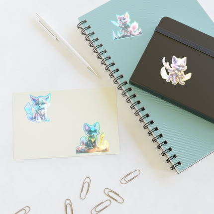 CRYSTAL GUARDIAN FOXES Kids Stickers