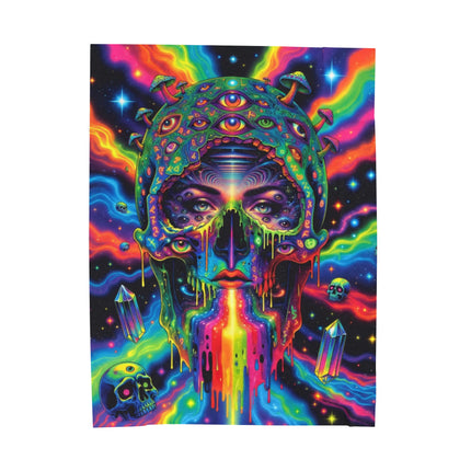 PSYCHEDELIC MIND BENDING PORTAL GODDESS Trippy Blanket