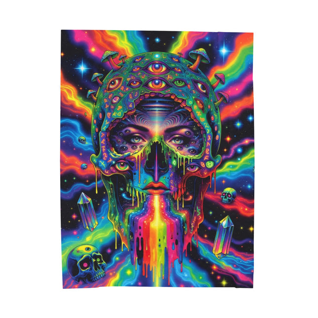 PSYCHEDELIC MIND BENDING PORTAL GODDESS Trippy Blanket