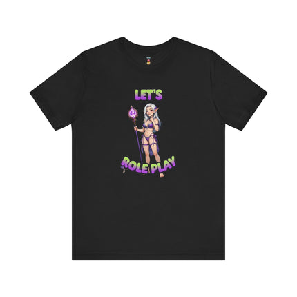 LET'S ROLE PLAY T-Shirt Provocative Seductive Sexy Cartoon Tee