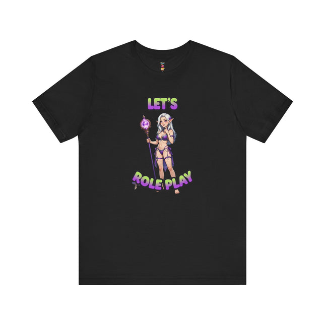LET'S ROLE PLAY T-Shirt Provocative Seductive Sexy Cartoon Tee