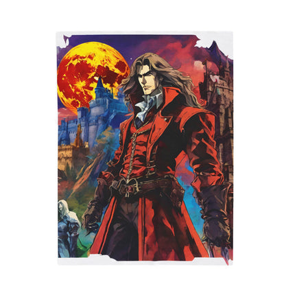 A LEGEND STEPS FORTH ON THE CUSP OF EVIL Video Game Inspired Collage Blanket