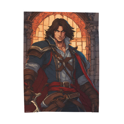 A LEGEND AT THE READY Blanket - Video Game Inspired Velveteen Plush Throw